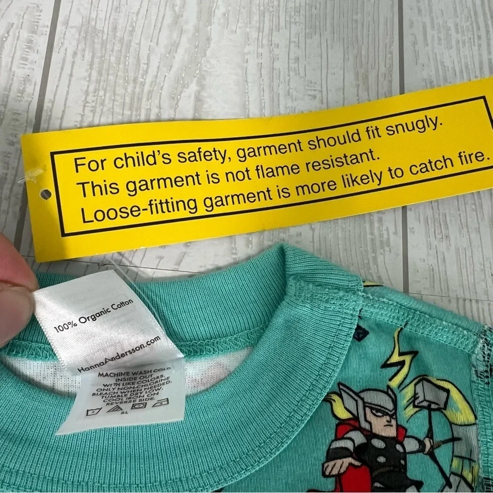 Hanna Andersson Marvel Thor Short John Pajamas In Organic Cotton